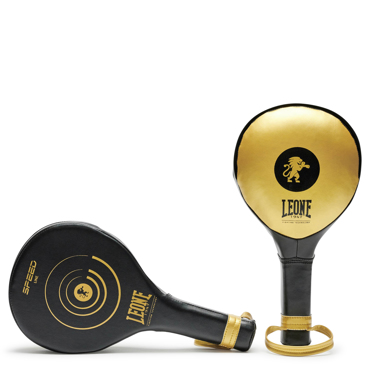 Leone Speed Line Boxing Paddles-Black/Gold